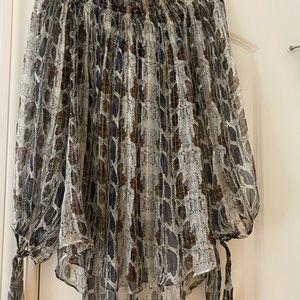 Carloline Comsats by Intermix blouse in snakeskin